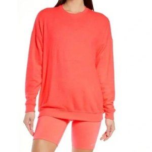 ALO Yoga Soho Pullover M Pink Lava DISCONTINUED!